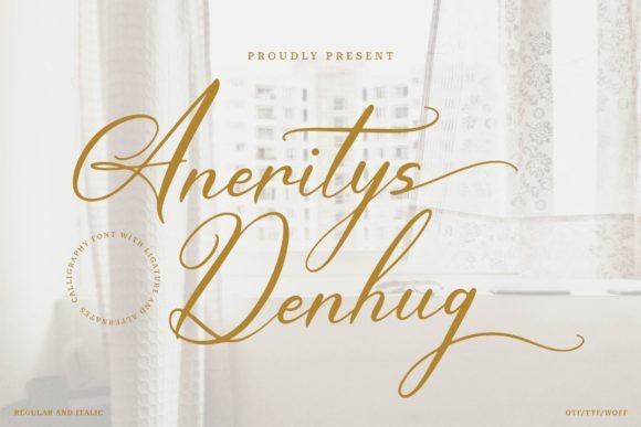 Aneritys Denhug: A Script Font for Creative Campaigns