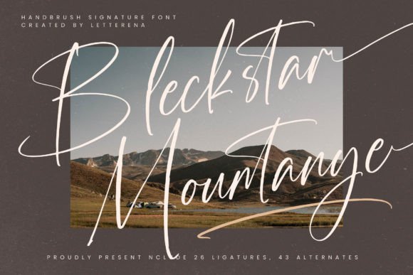 Bleckstar Mountanye Font for Web Design