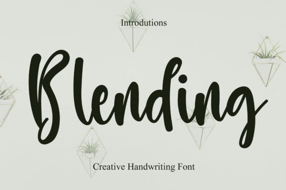 Blending: A Handwritten Font for Elegant Design