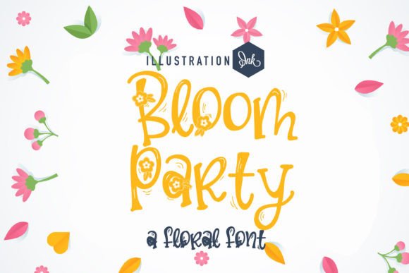 Bloom Party Font for Web Design