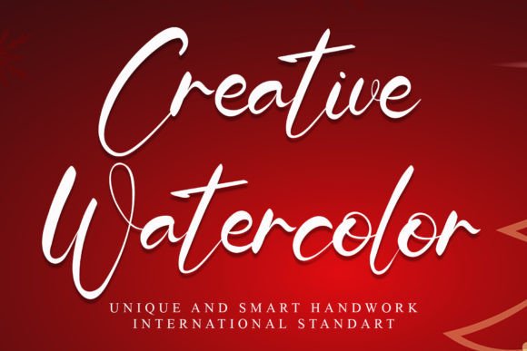 Creative Watercolor Font for Business