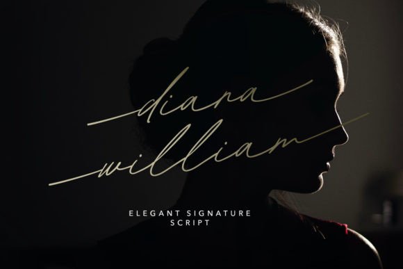 Diana William Font for Web Design