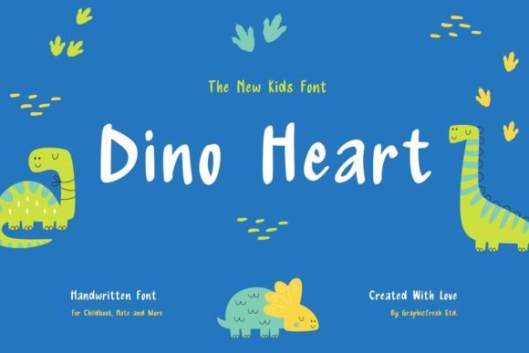 Dino Heart: A Fun Font for Creative Projects