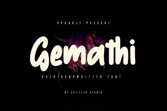 Gemathi: A Bold Handwritten Font