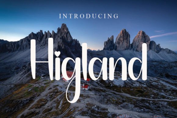 Higland: A Font for Joyful Campaigns