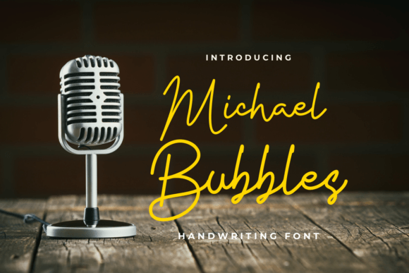 Michael Bubbles: A Delicate Script Font