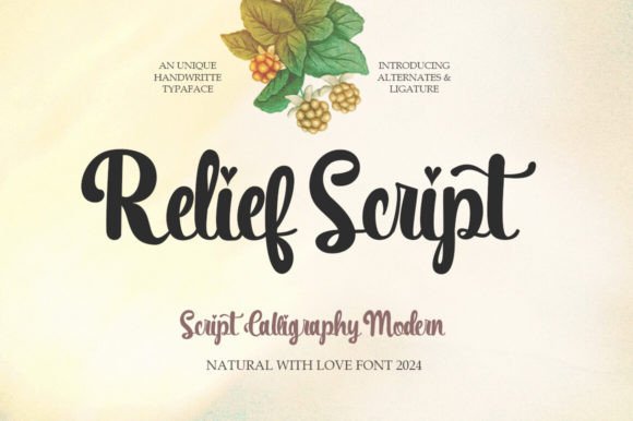 Relief: A Font for Polished Branding