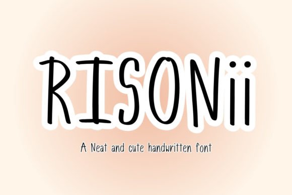 Risonii: A Handwritten Font for Creative Campaigns