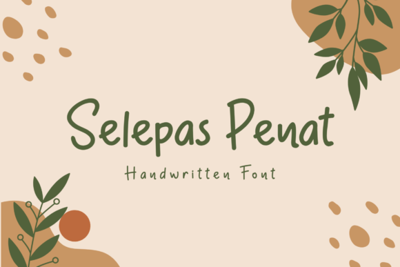 Selepas Penat: A Playful Font for Web Design