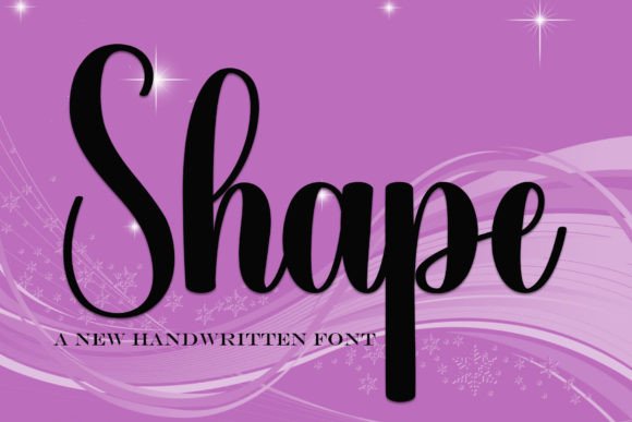 Shape: A Friendly Handwritten Font
