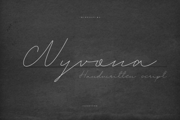 Wyvona: A Handwritten Font for Creative Web Design